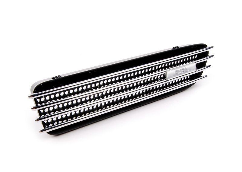 NEW GENUINE BMW 3 E46 CSL RIGHT O/S WING FENDER GRILLE CSL BADGE 51137895914