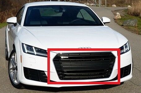 NEW GENUINE AUDI TT 15-17 FRONT RADIATOR CENTER GRILL ASSEMBLY BLACK 8S08536513FZ - Image 2