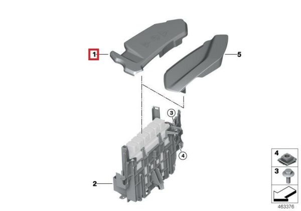 NEW GENUINE BMW 5 6 7 8 SERIES G30 G32 G11 G12 G14 G15 DIESEL FUSE BOX COVER 12908578818 - Image 2