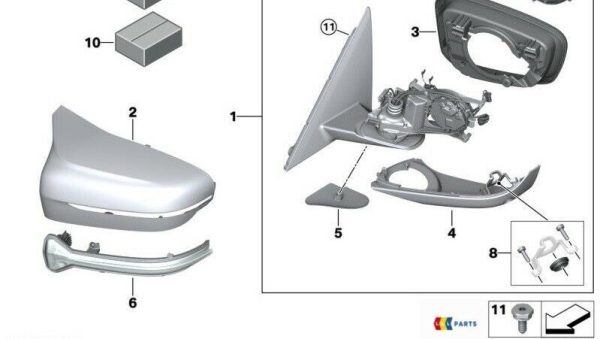 BMW NEW GENUINE 5 SERIES G30 G31 OUTER RIGHT MIRROR BLINKER REPEATER LED LHD 51167414650 - Image 2