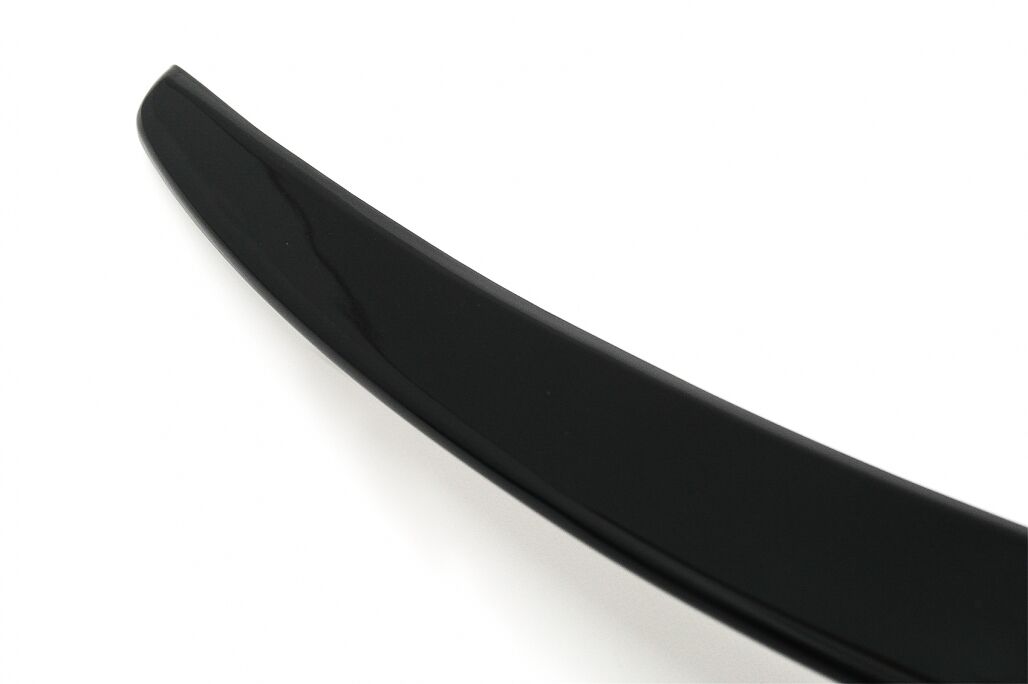 Trunk Boot Spoiler with Rear Bumper Flaps Side Fins Flics suitable for Mercedes C-Class Coupe C205 (2014-2019) Piano Black - Image 9