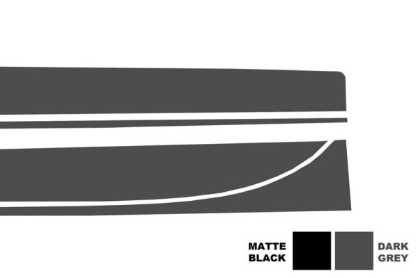 Side Decals Sticker Vinyl Dark Grey suitable for BMW 3 Series F30 F31 (2011-Up) M-Performance Design - Image 4
