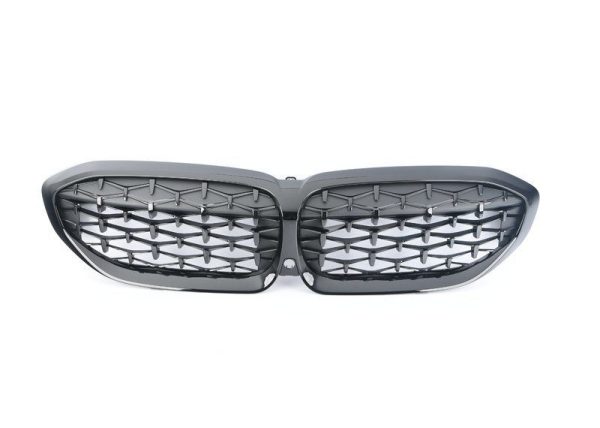 NEW GENUINE BMW 3 SERIES G20 M340i HIGH GLOSS BLACK FRONT KIDNEY GRILLE 51139448475 - Image 2