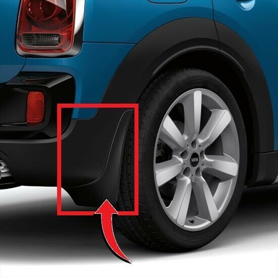 FOR NEW GENUINE MINI F60 COUNTRYMAN REAR MUD FLAPS SPLASH GUARDS SET - Image 2