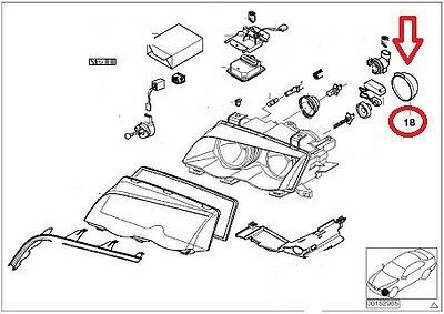 BMW NEW GENUINE 3 E46 HEADLIGHT XENON LOW BEAM COVER CAP (1998 - 2001) 63126901480 - Image 2
