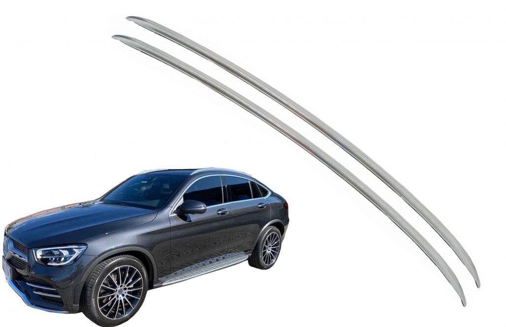 Decorative Roof Rails suitable for Mercedes GLC Coupe C253 (2015-2019) Aluminium - Image 8