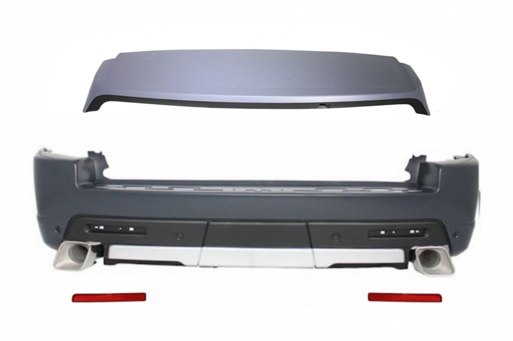 Rear Bumper with Roof Spoiler suitable for Land Rover Range Rover Sport L320 (2010-2013) Autobiography Design
