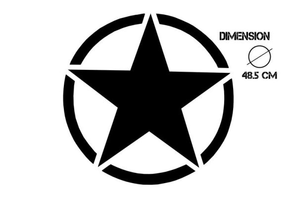 Sticker Star Universal suitable for Jeep Wrangler JK Truck or Other Cars Black - Image 3