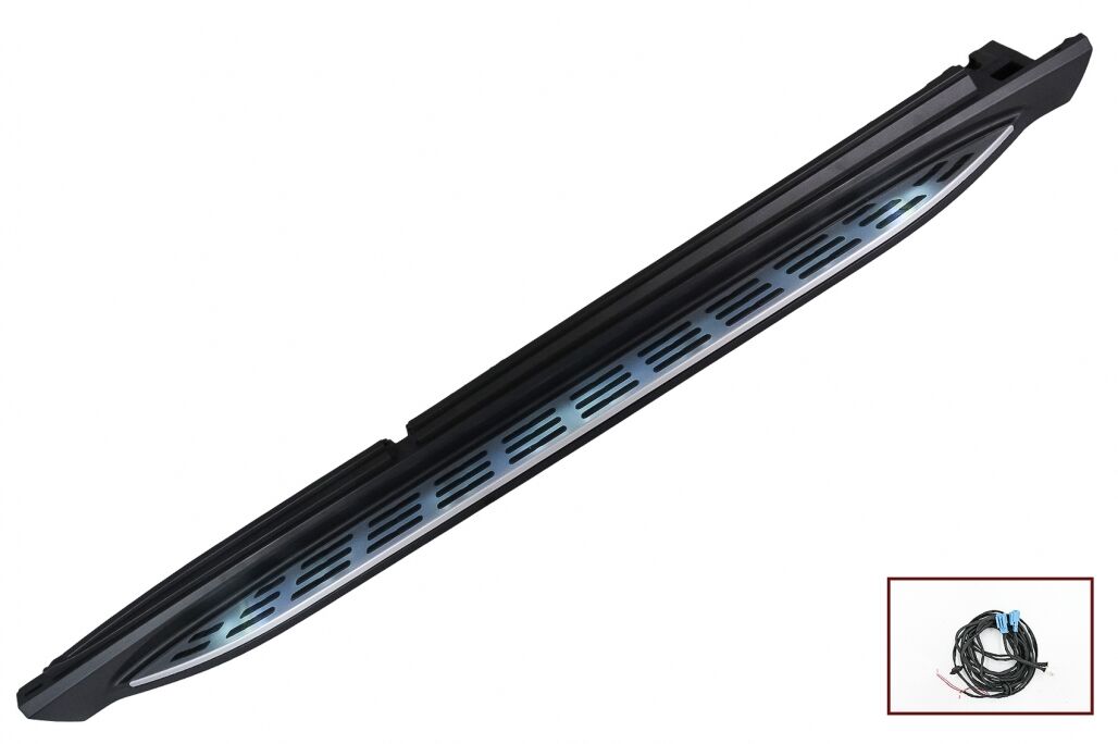 Running Boards Side Steps suitable for Mercedes GLE W167 (2019-up) with LED Courtesy Light - Image 3