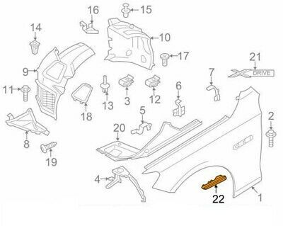 NEW GENUINE BMW 5 SERIES F07 GT LCI RIGHT SIDE O/S FINISHER LUXURY 51137336644 - Image 3