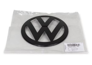 NEW GENUINE VW TRANSPORTER MULTIVAN 03-09 FRONT CENTER GRILL BADGE BLACK EMBLEM
