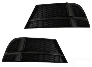 NEW GENUINE AUDI A3 16-18 FOG LIGHT COVERING COOLING AIR GRILL LEFT RIGHT PAIR 8V3807681ABESM+8V3807682NESM
