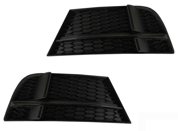 NEW GENUINE AUDI A3 16-18 FOG LIGHT COVERING COOLING AIR GRILL LEFT RIGHT PAIR 8V3807681ABESM+8V3807682NESM
