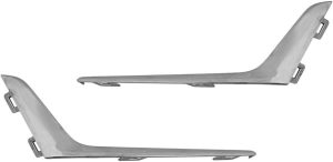 NEW GENUINE BMW 3 SERIES G20 FRONT BUMPER CHROME MOULDING UPPER PAIR SET