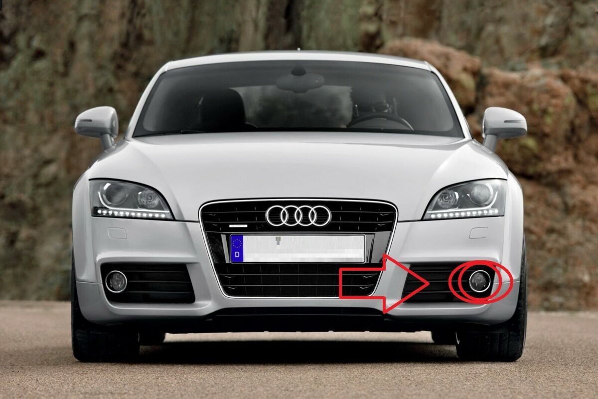 NEW GENUINE AUDI TT 07-14 FRONT BUMPER N/S LEFT FOG LIGHT LAMP ASSEMBLY 8J0941699 - Image 2