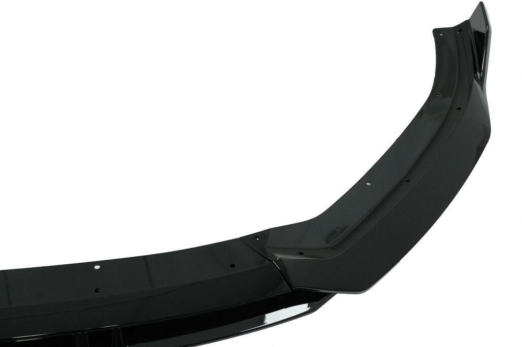 Front Bumper Add-On Spoiler Lip suitable for Audi A3 8V Facelift S-Line (2017-up) Piano Black - Image 4