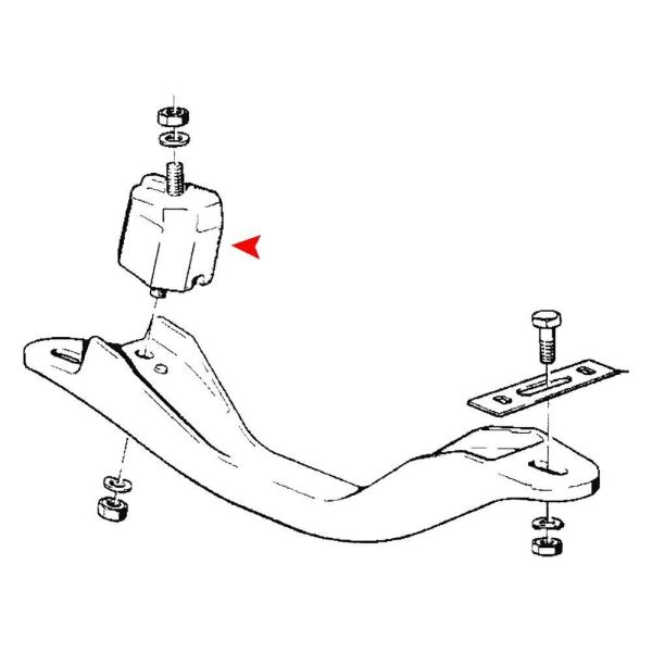 NEW GENUINE BMW E23 E24 E28 E30 MANUAL GEARBOX TRANSMISION MOUNT 23711175939 - Image 2
