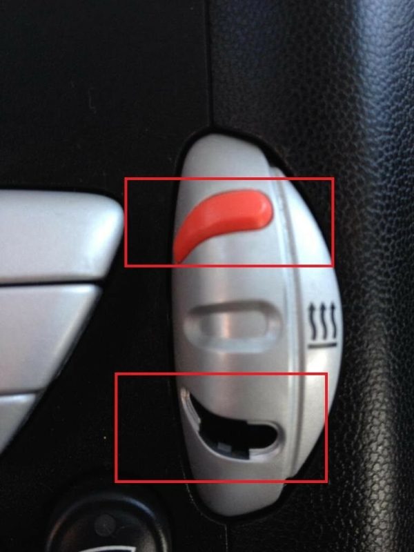 MINI NEW GENUINE R55 R56 R57 A/C CAPS FOR TEMPERATURE CONTROL RED BLUE 64119318950 - Image 2