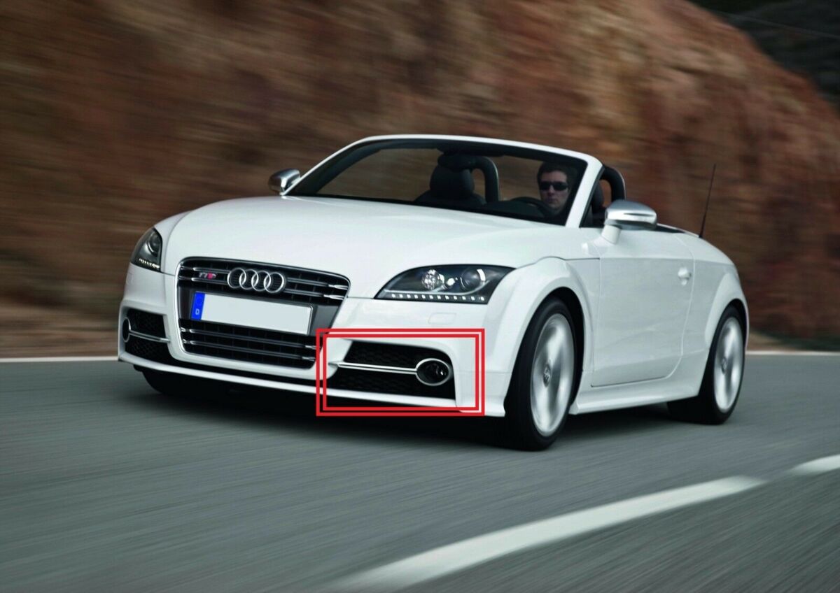 FOR NEW GENUINE AUDI TT MK2 11-14 S-LINE FRONT BUMPER LEFT N/S FOG LIGHT GRILL - Image 2
