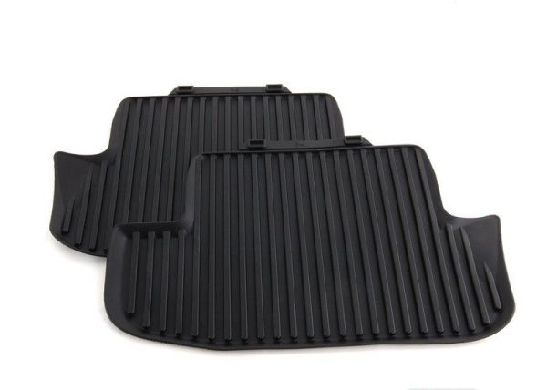 NEW GENUINE AUDI A5 S5 08-17 COUPE REAR BLACK RUBBER ALL WEATHER FLOOR MATS 8T0061511041
