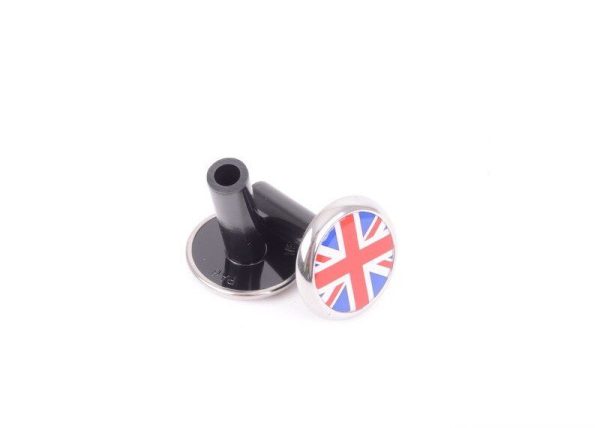 NEW GENUINE MINI R55 R57 F56 F60 FRONT DOOR UNION JACK LOCK PIN CAP 82292406336 - Image 2