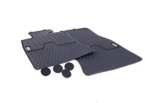 MINI NEW GENUINE R55 R56 R57 R58 FRONT RUBBER FLOOR MATS ALL WEATHER SET 51472243906