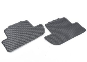 FOR BMW NEW GENUINE 6 SER F12 F13 ALL WEATHER BLACK RUBBER REAR FLOOR MATS
