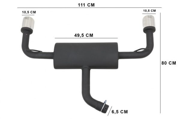 Complete Exhaust System suitable for VW Golf 7 VII  (2013-up) GTI Design - Image 8