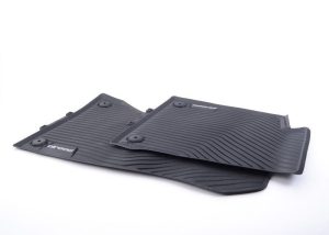 NEW GENUINE AUDI A4 ALLROAD 2017- FRONT BLACK RUBBER ALL WEATHER FLOOR MATS LHD 8W9061221041