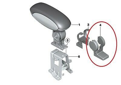 MINI GENUINE COUNTYMAN R60 PACEMAN R61 FRONT CENTER ARMREST COVER CAP 51169806396 - Image 2