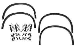 Wheel Arches Fender Flares Piano Black with 32 pieces Plastic Auto Clips suitable for BMW X5 F15 (2014-2018) M Design