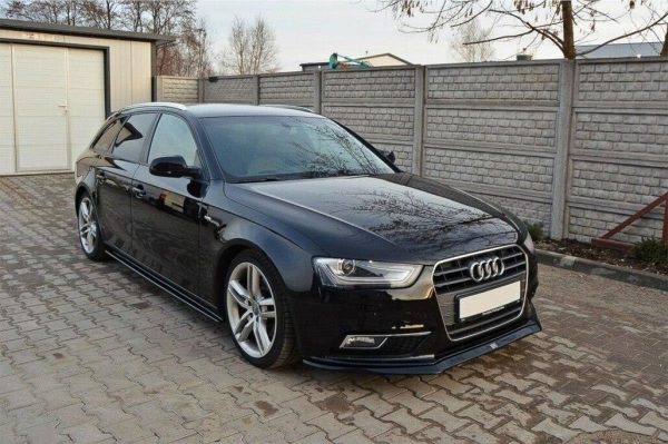 Fog Lamp Covers suitable for AUDI A4 B8 facelift (2012-2015) RS4 Design Black & Chrome - Image 5
