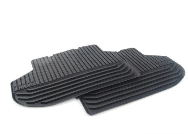 NEW GENUINE BMW 5 SERIES F10 F11 TAILORED RUBBER CAR MATS REAR 51472346785