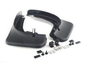 NEW GENUINE VW EOS 06-16 FRONT MUD FLAPS SPLASH GUARD PAIR BLACK 1Q0075111