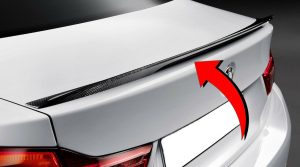 NEW GENUINE BMW 4 SERIES F32 M PERFORMANCE CARBON FIBER REAR SPOILER LIP 51622334545