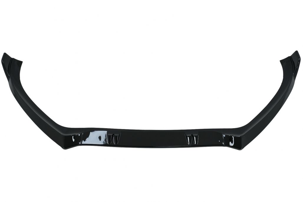 Front Bumper Add-On Spoiler Lip suitable for Audi A4 B8.5 Facelift (2012-2015) Sedan Avant Piano Black - Image 3