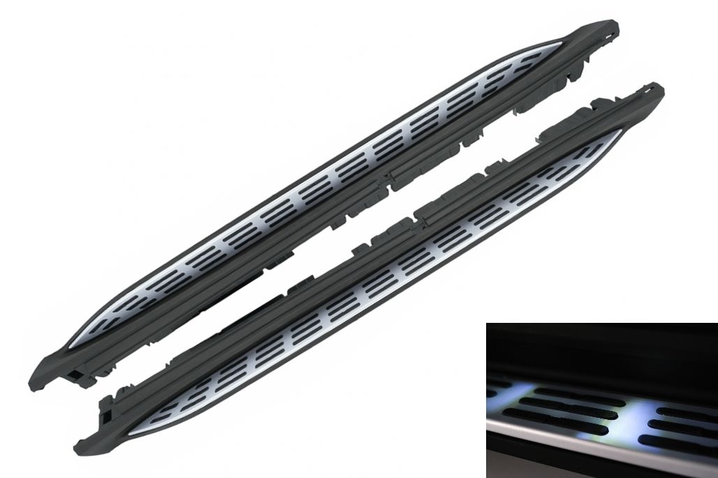 Running Boards Side Steps suitable for Mercedes GLS SUV X167 (2020-up) with LED Courtesy Light