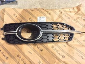OE S6 4G C7 2011-2015 Front right bumper grill mesh Black/silver strip
