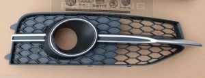 Genuine Right Front bumper side grill/ mesh Black/silver strip For Audi A7 S7 4G 10-14