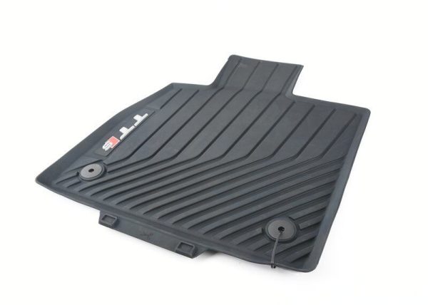 NEW GENUINE AUDI TTS COUPE 2015- FRONT BLACK RUBBER ALL WEATHER FLOOR MATS LHD 8S0061221041 - Image 4