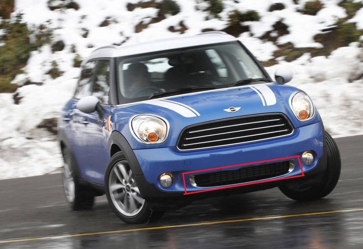 MINI NEW GENUINE R60 R61 FRONT BUMPER LOWER CENTRE GRILL SURROUND CHROME 51119804005 - Image 2
