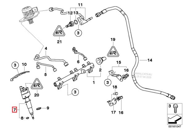 NEW GENUINE BMW 1 3 5 6 SERIES HIGH PRESSURE RAIL PETROL FUEL INJECTOR - Image 2