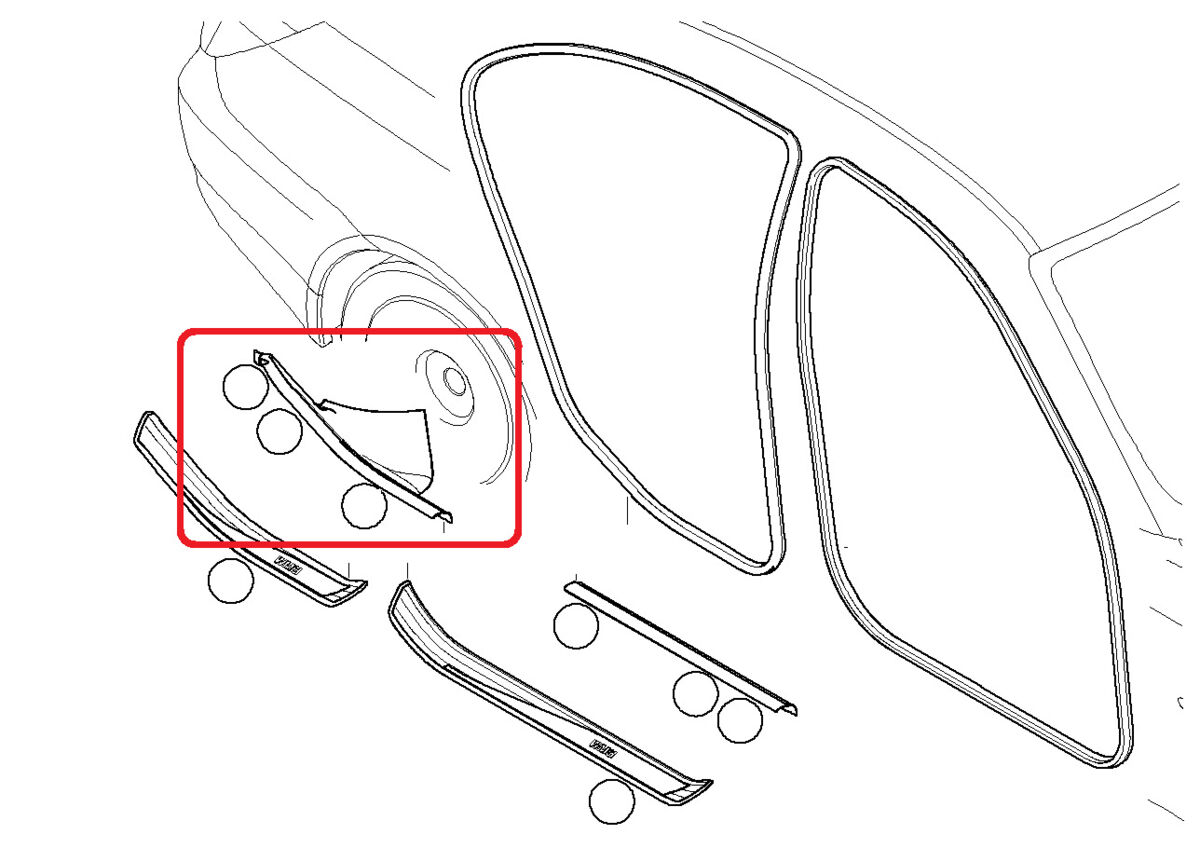 BMW NEW GENUINE E60 E61 REAR INTERIOR SILL STRIP COVER RIGHT O/S CREAM BEIGE 51476987022 - Image 2