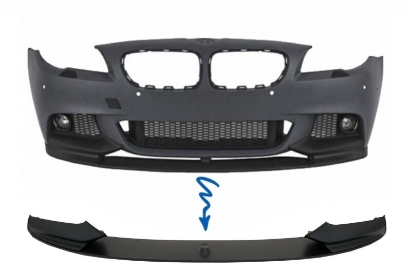 Air Diffuser and Front Bumper Spoiler Lip Package suitable for BMW F10 F11 5 Series (2011-2017) M-Performance Design - Image 4