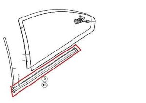 BMW NEW GENUINE 3 SERIES E46 COUPE BLACK TRIM LEFT N/S 51368194741