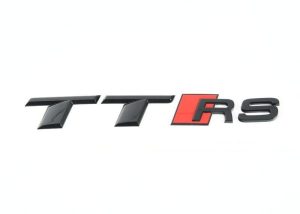 NEW GENUINE AUDI TTRS REAR BOOT BAGDE BLACK EMBLEM STICKER 8S0853740AT94