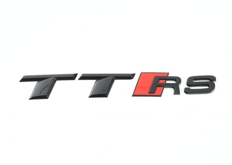 NEW GENUINE AUDI TTRS REAR BOOT BAGDE BLACK EMBLEM STICKER 8S0853740AT94