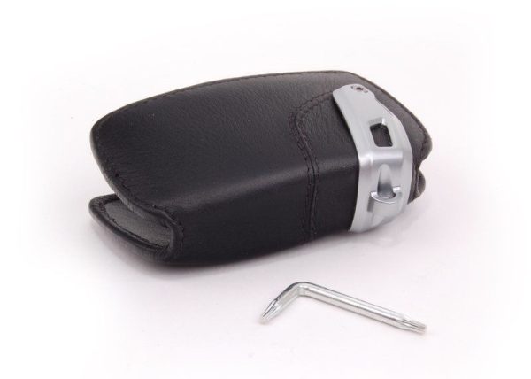 BMW NEW GENUINE 1  3 4 5 6 7 X4 X3 KEY FOB CASE LEATHER BLACK PROTECTOR 82292219911