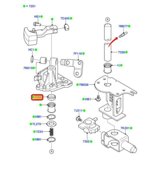 NEW GENUINE FORD TRANSIT 2006-2014 MANUAL TRANSMISSION GEAR SHIFT SEAL 1064929 - Image 2