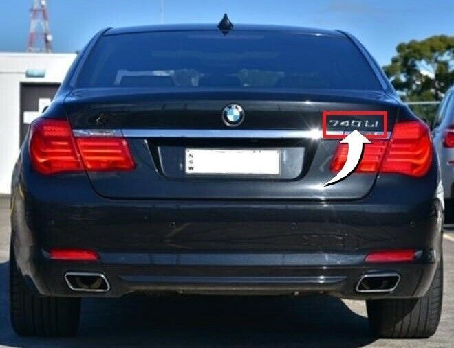 NEW GENUINE BMW 7 SERIES F01 F02 740Li REAR TRUNK EMBLEM BADGE LOGO 51147187129 - Image 2
